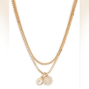 Dainty Pavé Disc Chain Necklace Ettika